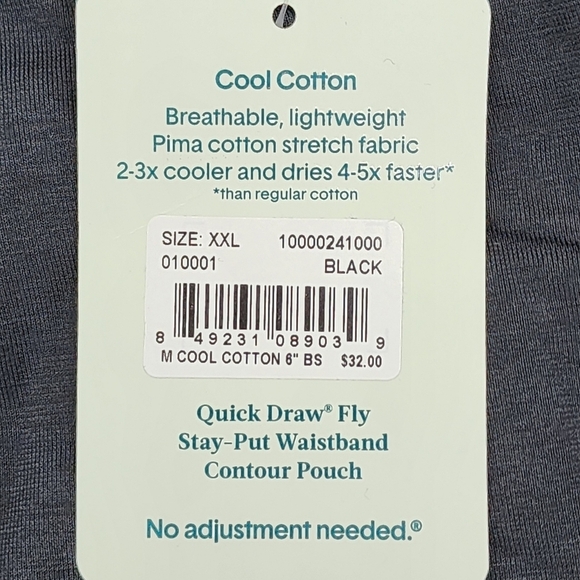 Tommy John Men's Cool Cotton Mid-Length 6" Boxer Briefs - XXL - Picture 9 of 10